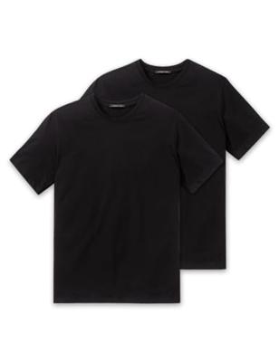 Schiesser American T-shirt 2-pack zwart