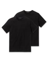 Schiesser American T-shirt 2-pack zwart - thumbnail