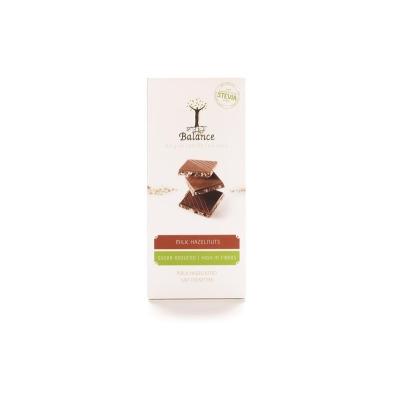 Balance Choco stevia tablet melk hazelnoot 85 Gram