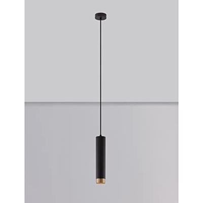 Lyora HanglampPongo M enkel 30cm zwart met goud - 9911525