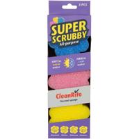 CleanRite Super scrubby spons 3-delig all purpose - thumbnail