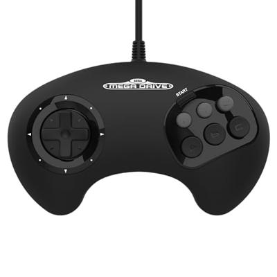Retro-Bit - SEGA Mega Drive BIG 6 Wired Arcade Pad (Black)