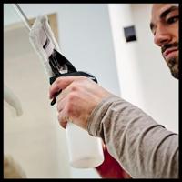 Einhell Brillianto Power X-Change Raamreiniger Rood, Zwart Aantal meegeleverde accus: 0 - thumbnail