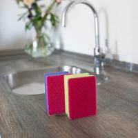 Sorbo schuurspons met greep colour 6st - thumbnail