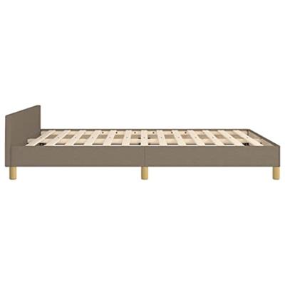 Bedframe zonder matras stof taupe 140x190 cm