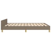 Bedframe zonder matras stof taupe 140x200 cm - thumbnail