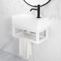 Frame Voor Fontein Wiesbaden Nick 39,5x15x21,5 cm Mat Wit - thumbnail