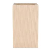 Zuiver Vaas 'Riley' Resin, kleur Beige - thumbnail