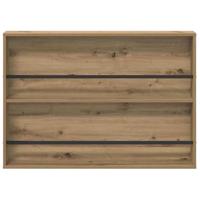 Tijdschrift Rek met plank 2 pcs Artisan Eiken 100 x 12 x 70 cm - thumbnail
