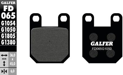 GALFER remblokken "fd065" brake pad fd065 g1050 organic