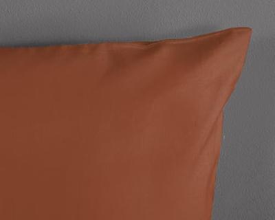 Good Morning Dekbedovertrek "uni dessin" - Terra - (240x200/220 cm) - Katoen Good Morning Dekbedovertrek "uni dessin" - Terra - (240x200/220 cm) - Katoen