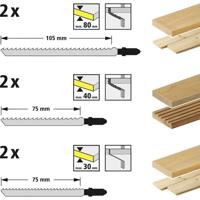 Wolfcraft 2377000 Set decoupeerzaagbladen + zakmes 1 stuk(s) - thumbnail