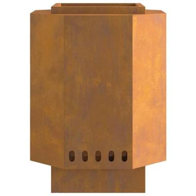 Vuurkorf Bruin 38 x 38 x 51 cm Cortenstaal