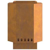 Vuurkorf Bruin 38 x 38 x 51 cm Cortenstaal - thumbnail