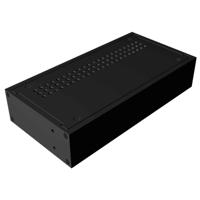 Hammond Electronics RM1U0804VBK Universele behuizing 108 x 211 x 44 Aluminium Zwart 1 stuk(s) - thumbnail