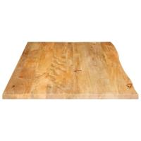 Tafelblad met natuurlijke rand 120x60x3,8 cm massief mangohout - thumbnail