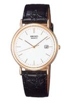 Horlogeband Seiko SKK086P1 / 7N32-0B00 / ZPA81K Leder Zwart 18mm - thumbnail