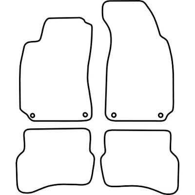 Automatten passend voor Volkswagen Passat 1996-2005 TMVW512