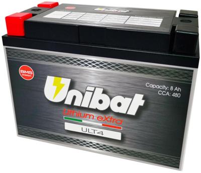 Unibat lifepo4 batterij "ult4". battery ult4 4pin lithium extra
