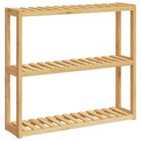 VidaXL Badkamerrek 3-laags wandmontage 60x15x54 cm bamboe - thumbnail