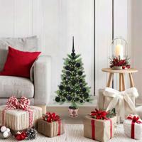 VidaXL Kerstboom met 150 led met standaard groen 65 cm pe - thumbnail