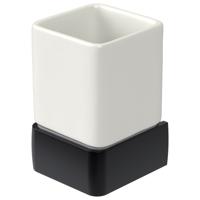 Bekerhouder Haceka Aline Black 7,4x11,4 cm Keramiek Mat Zwart Haceka - thumbnail