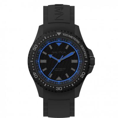 Nautica horlogeband NAPMAU007 Silicoon Zwart 22mm Nautica horlogeband NAPMAU007 Silicoon Zwart 22mm