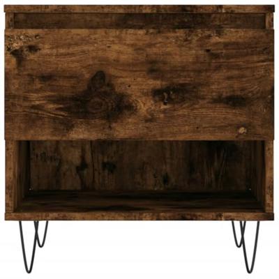 Salontafel 50x46x50 cm bewerkt hout gerookt eikenkleurig