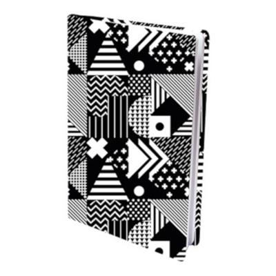 Dresz boekenkaft Memphis A4 textiel/elastaan zwart/wit Dresz boekenkaft Memphis A4 textiel/elastaan zwart/wit