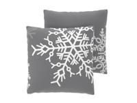LIVARNO Set van 2 fleece kussenslopen 60 x 50 cm (Sneeuwvlokken) - thumbnail