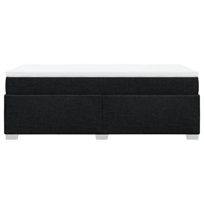 Boxspring met matras stof zwart 100x200 cm