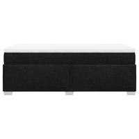 Boxspring met matras stof zwart 100x200 cm - thumbnail
