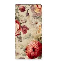 Smart Cover voor Motorola Moto G73 Bloemen - thumbnail