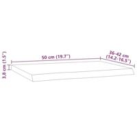Wandschap rechthoekig natuurlijke rand 50x40x3,8 cm acaciahout - thumbnail