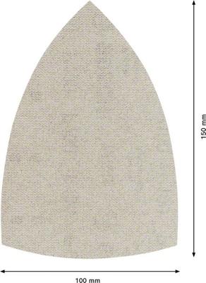 Bosch Accessories EXPERT M480 2608900726 Schuurnet voor multischuurmachine Ongeperforeerd Korrelgrootte (num) 100 (l x b) 150 mm x 100 mm 10 stuk(s)