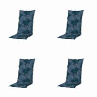 Tuinkussens lage rug Circle blauw 105 cm x 50 cm (4 stuks) Madison - Madison - thumbnail