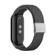 Braided nylon bandje - Grijs - Xiaomi Smart Band 8 / 9 / 10