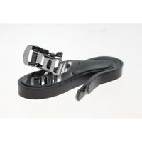 Toeclipsriemen Lapize leerlook zwart - thumbnail