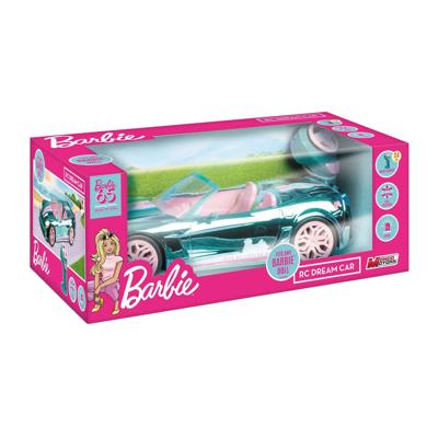 Mattel Barbie mondo motors rc bestuurbare auto - verchroomd blauw 65 jaar jubileum editie