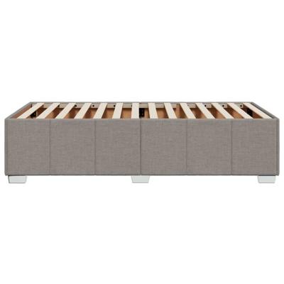 Bedframe zonder matras 90x200 cm stof taupe