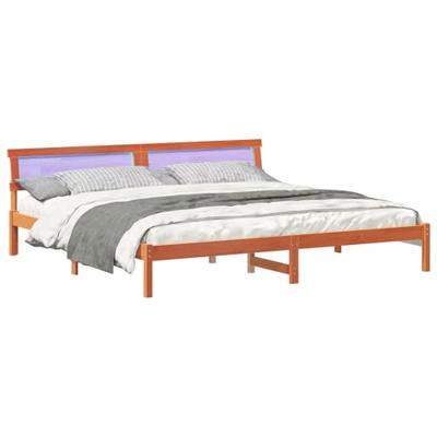 Bedframe Wasbruin 180 x 200 cm Massief grenenhout Bedframe Wasbruin 180 x 200 cm Massief grenenhout