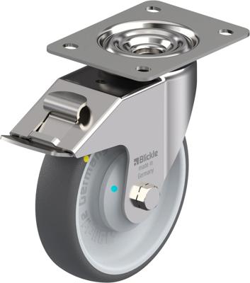Blickle LEX-PATH 160KAD-FI-ELS Zwenkwiel met rem Wieldiameter: 160 mm Draagvermogen (max.): 260 kg 1 stuk(s) Blickle LEX-PATH 160KAD-FI-ELS Zwenkwiel met rem Wieldiameter: 160 mm Draagvermogen (max.): 260 kg 1 stuk(s)