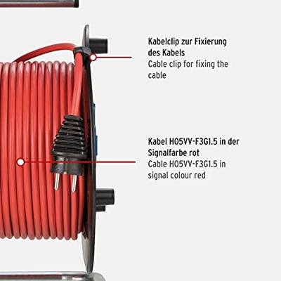 Brennenstuhl 1098540001 Kabelhaspel 40.00 m Rood (mat) Randaarde stekker Brennenstuhl 1098540001 Kabelhaspel 40.00 m Rood (mat) Randaarde stekker