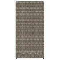 Plantenbakken 2 st 40x40x80 cm poly rattan grijs - thumbnail