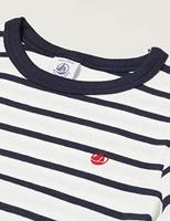 Gestreepte pyjama jongen PETIT BATEAU ecru - thumbnail