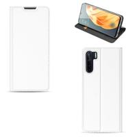 Bookcase OPPO Reno3 | OPPO A91 Hoesje Wit met Pashouder - thumbnail