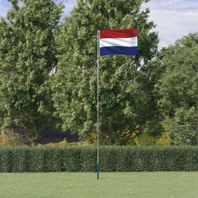 VidaXL Vlag met vlaggenmast nederland 5,5 m aluminium VidaXL Vlag met vlaggenmast nederland 5,5 m aluminium