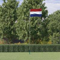 VidaXL Vlag met vlaggenmast nederland 5,5 m aluminium - thumbnail