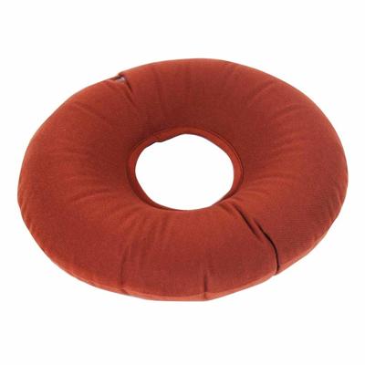 Opblaasbaar ringkussen | Donut zitkussen | Diameter 33 cm | Hoogte 8 cm | Rood | VM934BB
