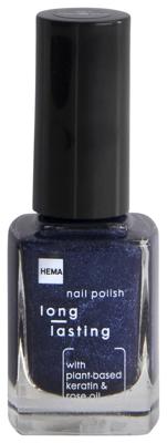 HEMA Long lasting nagellak 1004 cosmos blue (donkerblauw)